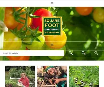 Squarefootgardening.org(Square Foot Gardening Foundation) Screenshot