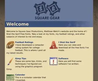 Squaregear.net(Square Gear Productions) Screenshot