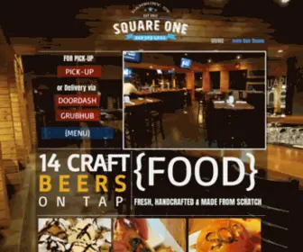 Squareonebarandgrill.com(Square One) Screenshot