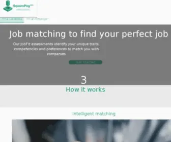 Squarepeghires.com(Intelligent Job Matching) Screenshot