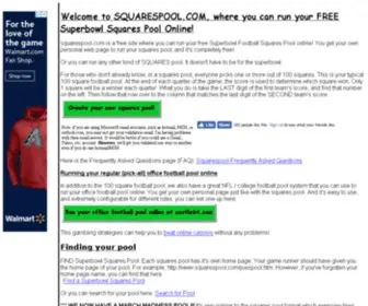 Squarespool.com(Free Superbowl Squares Pool) Screenshot