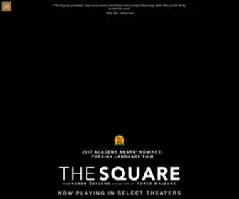 Squarethefilm.com(THE SQUARE) Screenshot