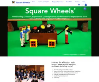 Squarewheels.com(Square Wheels Illustrations for Team Building) Screenshot
