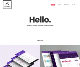 Squarred.com(UX Portfolio) Screenshot