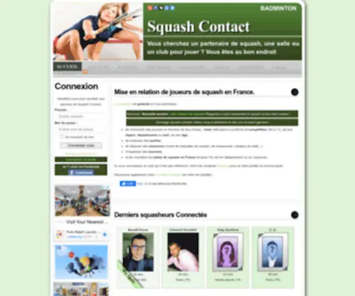 Squash-Contact.com(Squash Contact) Screenshot