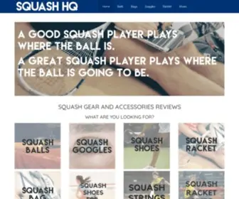 Squashhq.com(Best Squash Gear And Accessories) Screenshot
