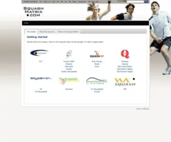 Squashmatrix.com(Squash Matrix) Screenshot