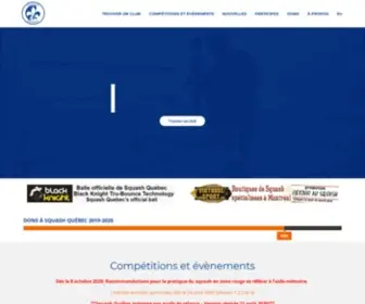 Squash.qc.ca(Québec) Screenshot