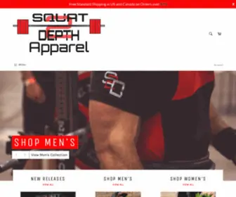 Squat2Depth.com(Squat 2 Depth Apparel) Screenshot