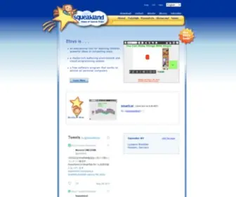 Squeakland.org(Home of squeak etoys) Screenshot