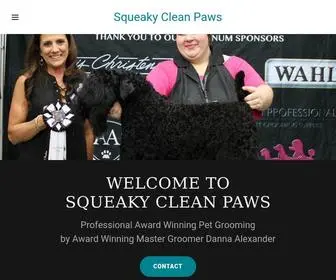 Squeakycleanpaws.com(Squeaky Clean Paws) Screenshot