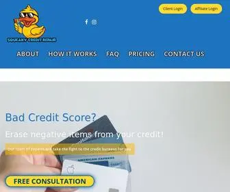 Squeakycreditrepair.com(Squeaky Credit Repair) Screenshot