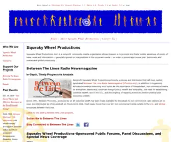 Squeakywheel.net(SQUEAKY WHEEL PRODUCTIONS) Screenshot