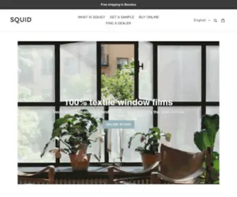 Squid-Textiles.com(SQUID window textiles) Screenshot