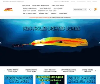 Squidskirts.com(Best Squid Fishing Lures for Sale) Screenshot