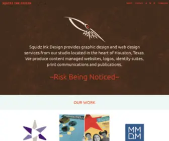 Squidzink.com(Graphic Design and Web Design in Houston) Screenshot