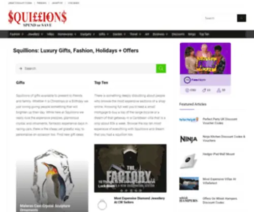 Squillions.com(Squillions) Screenshot