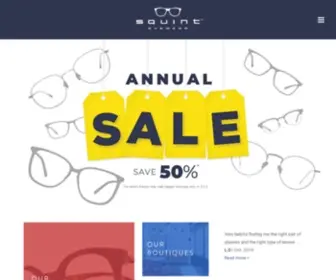 Squinteyewear.com(Voted best eyeglasses and sunglasses in Toronto) Screenshot