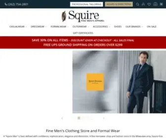 Squireapparel.com(Squire Brookfield) Screenshot