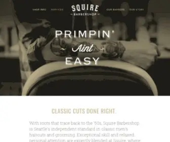 Squirebarbershop.com(Squire Barbershop) Screenshot