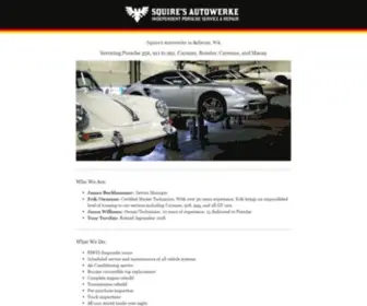 Squiresautowerke.com(Squire's Autowerke) Screenshot