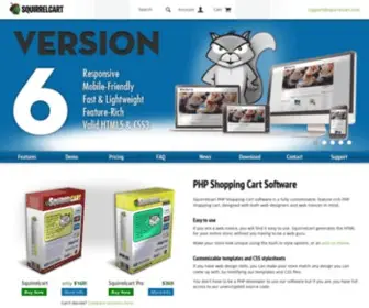 Squirrelcart.com(PHP Shopping Cart Software) Screenshot