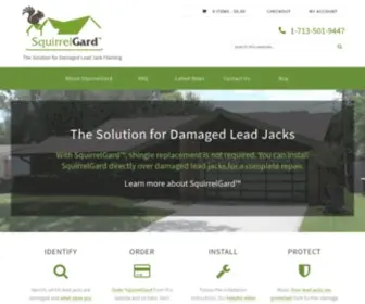 Squirrelgard.com(SquirrelGard Repairs Damaged Lead Jack Flashing) Screenshot