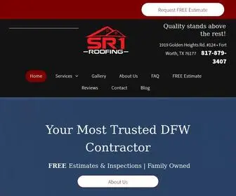 SR1Roofing.com(20 Years of Roofing Services in Forth Worth TX) Screenshot