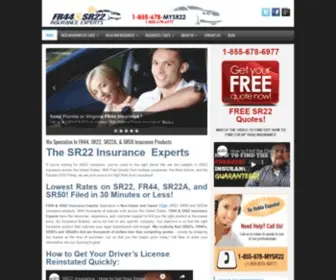 SR22Coverage.com(Cheapest SR22 Insurance Rates) Screenshot