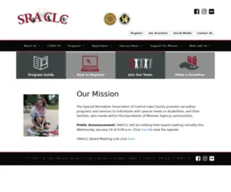 Sraclc.org(Recreation for people with special needs) Screenshot