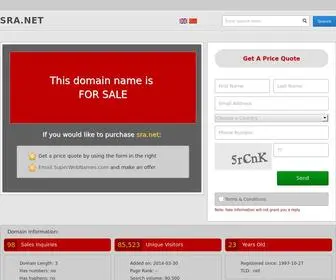 Sra.net(Domain for sale) Screenshot