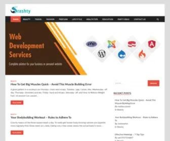 Srashty.com(Guest Posting Website) Screenshot