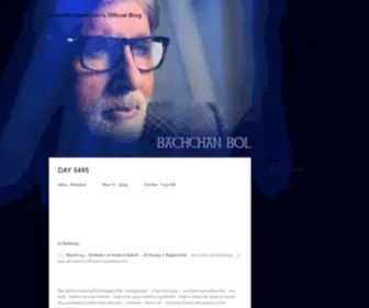 Srbachchan.tumblr.com(Amitabh Bachchan's Official Blog) Screenshot