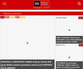 Srbijadanas.com(Najnovije vesti iz Srbije i sveta) Screenshot