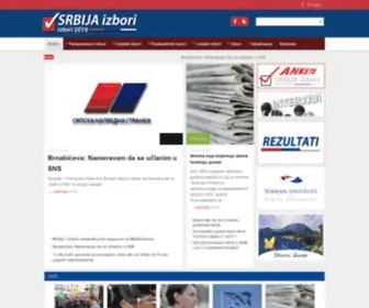 Srbijaizbori.com(Srbija izbori 2020) Screenshot