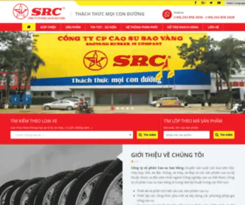 SRC.com.vn(Công Ty Cổ Phần Cao su Sao Vàng) Screenshot