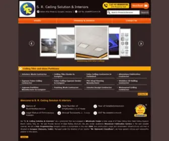 Srceilingsolution.com(S. R. Ceiling Solution & Interiors) Screenshot