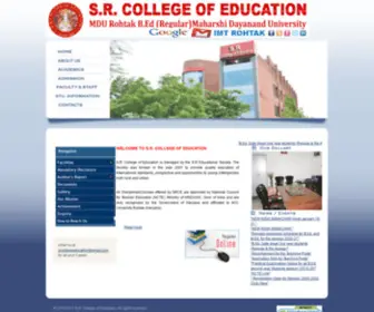 Srcoe.com(College of Education) Screenshot