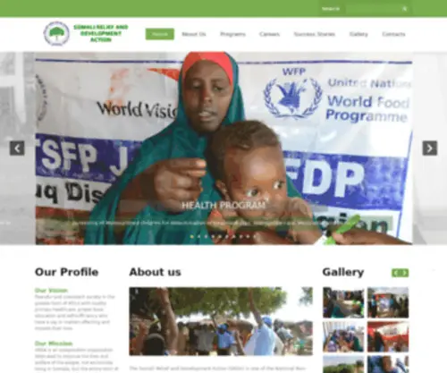 Srdaorganization.org(Somali Relief and Development Action) Screenshot