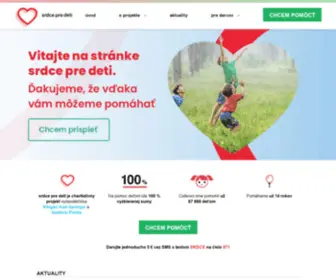 SRdcepredeti.sk(Srdce pre deti) Screenshot