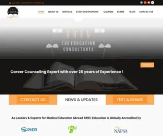 Srecstudyabroad.com(SREC) Screenshot