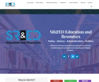 Sreducation.ca(SR&ED Education and Resources) Screenshot