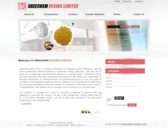 Sreechem.in(SREECHEM RESINS LIMITED) Screenshot