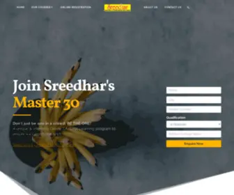 Sreedharinstitute.com(Master 30) Screenshot