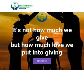 Sreegeethamcharity.com(Charitable Trust) Screenshot