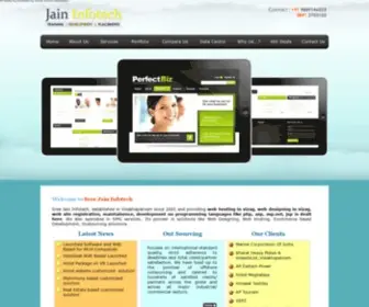 Sreejaininfotech.net(Web Designing Vizag) Screenshot