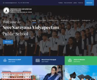 Sreenarayanavidyapeetam.org(Affiliated to CBSE) Screenshot