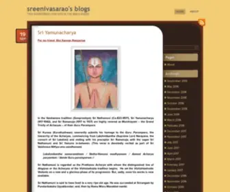 Sreenivasaraos.com(This WordPress.com site) Screenshot