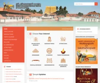Sreepadmanabhaswamytemple.org(Sree Padmanabha Swamy Temple Fort) Screenshot