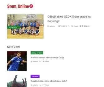 Srem.online(Internet portal) Screenshot